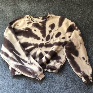 Tie dye cropped sweater